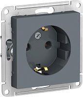 Розетка с заземлением без рамки Systeme Electric AtlasDesign 1-м. грифель картинка